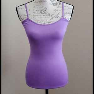 Purple stretch tank top. Small